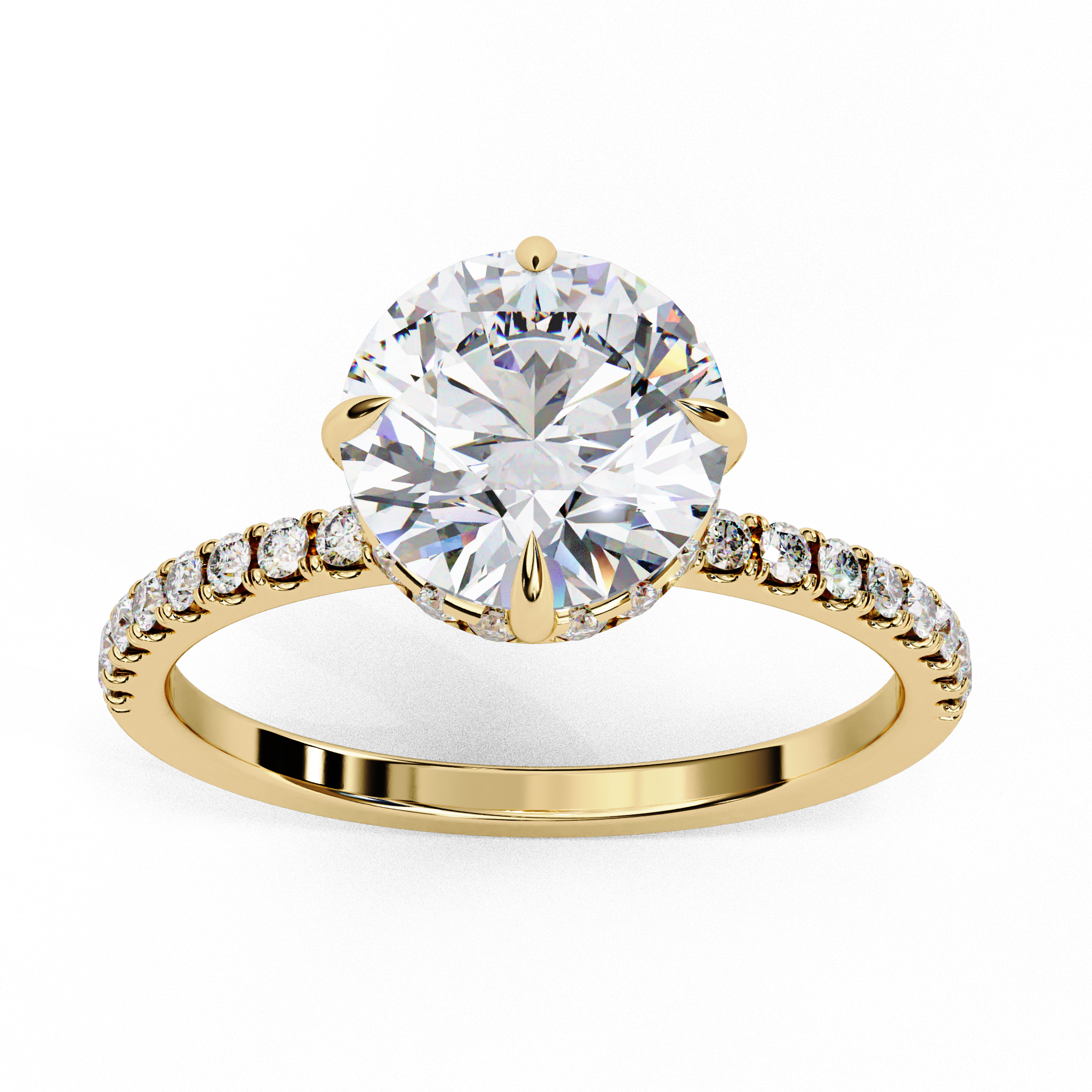 Solitaire Round Ring