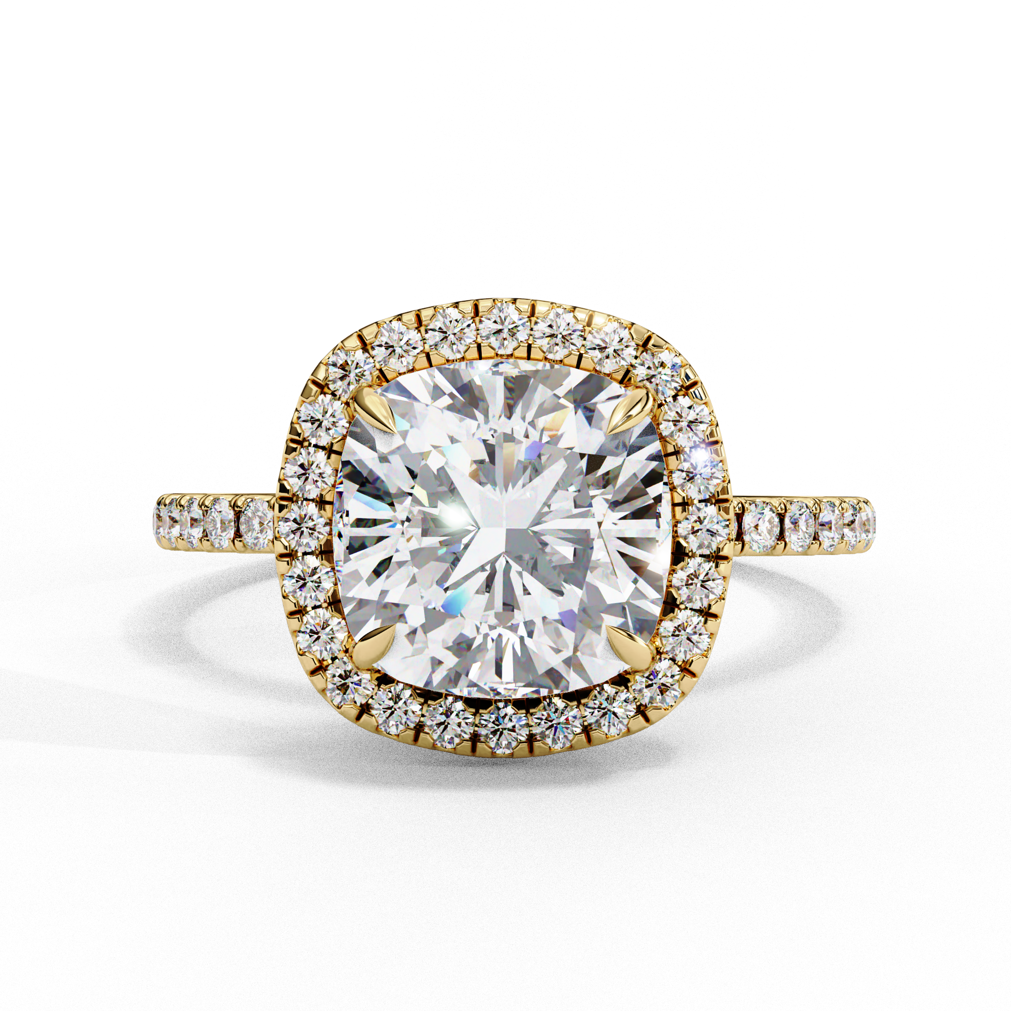Solitaire Halo Ring