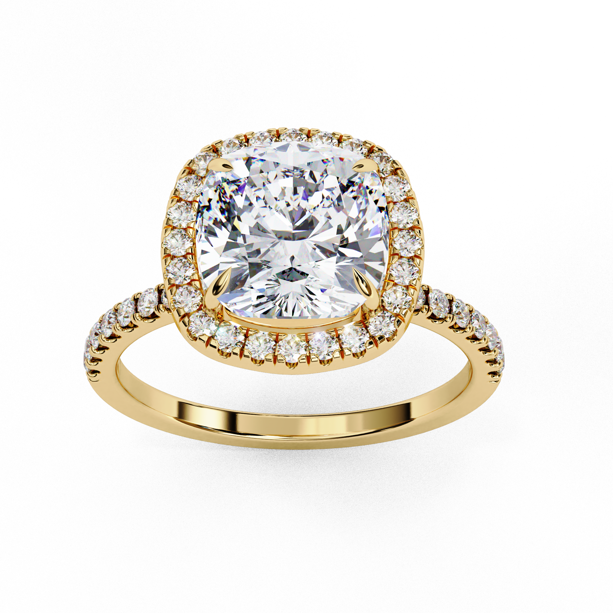 Solitaire Halo Ring