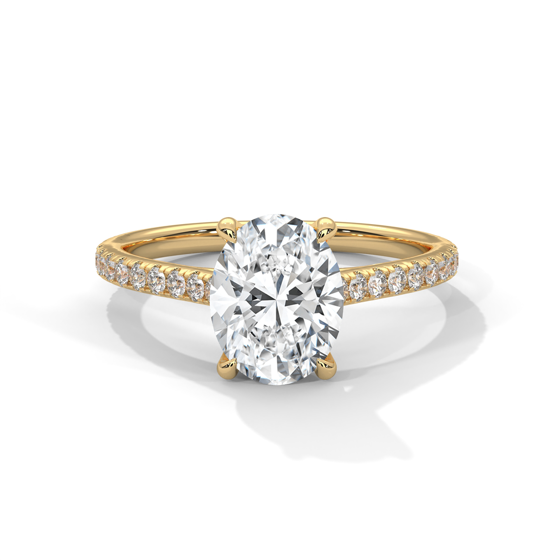 Solitaire Oval Ring