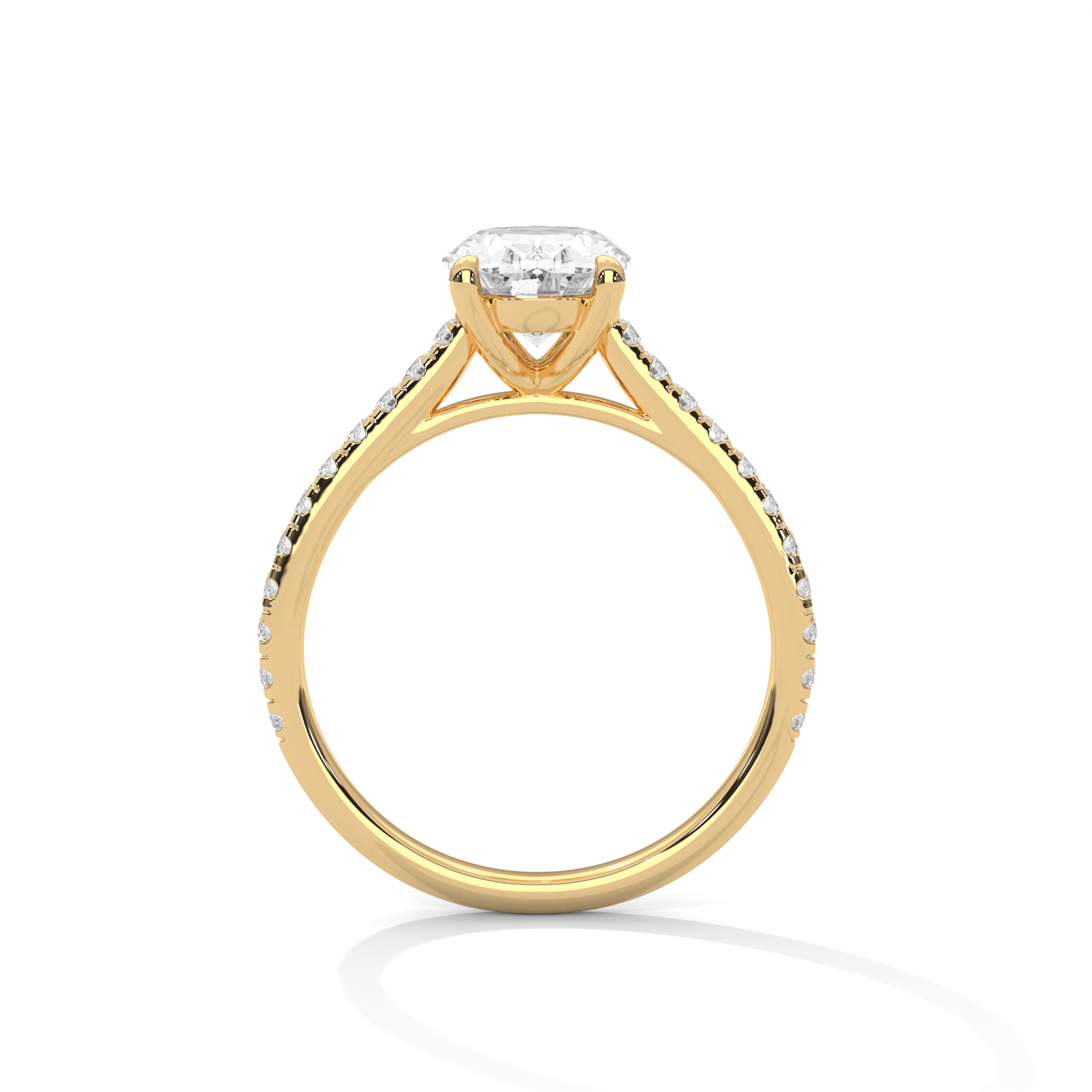 Solitaire Oval Ring
