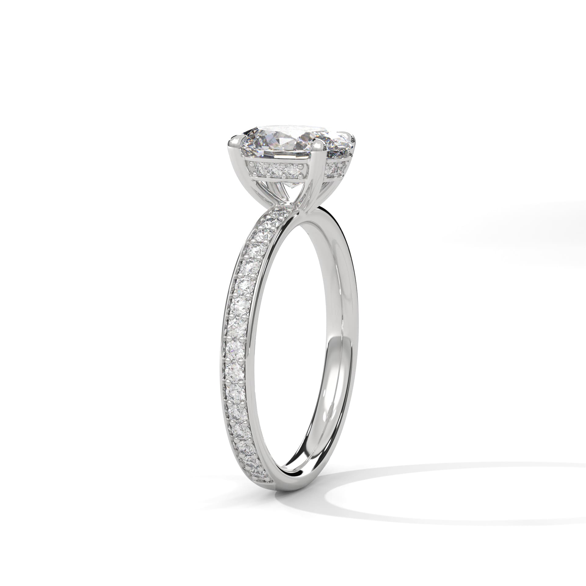 Brilliant Oval-Cut Solitaire Ring