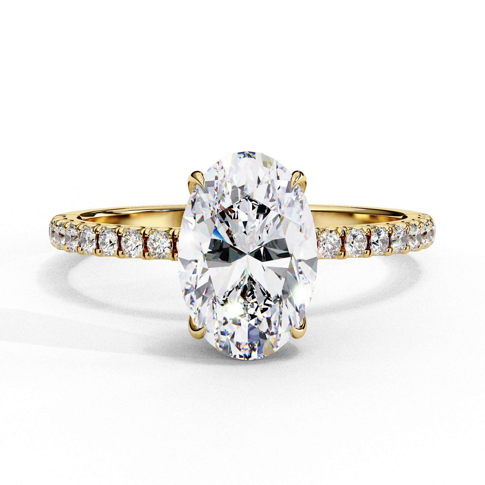 Solitaire Oval Ring