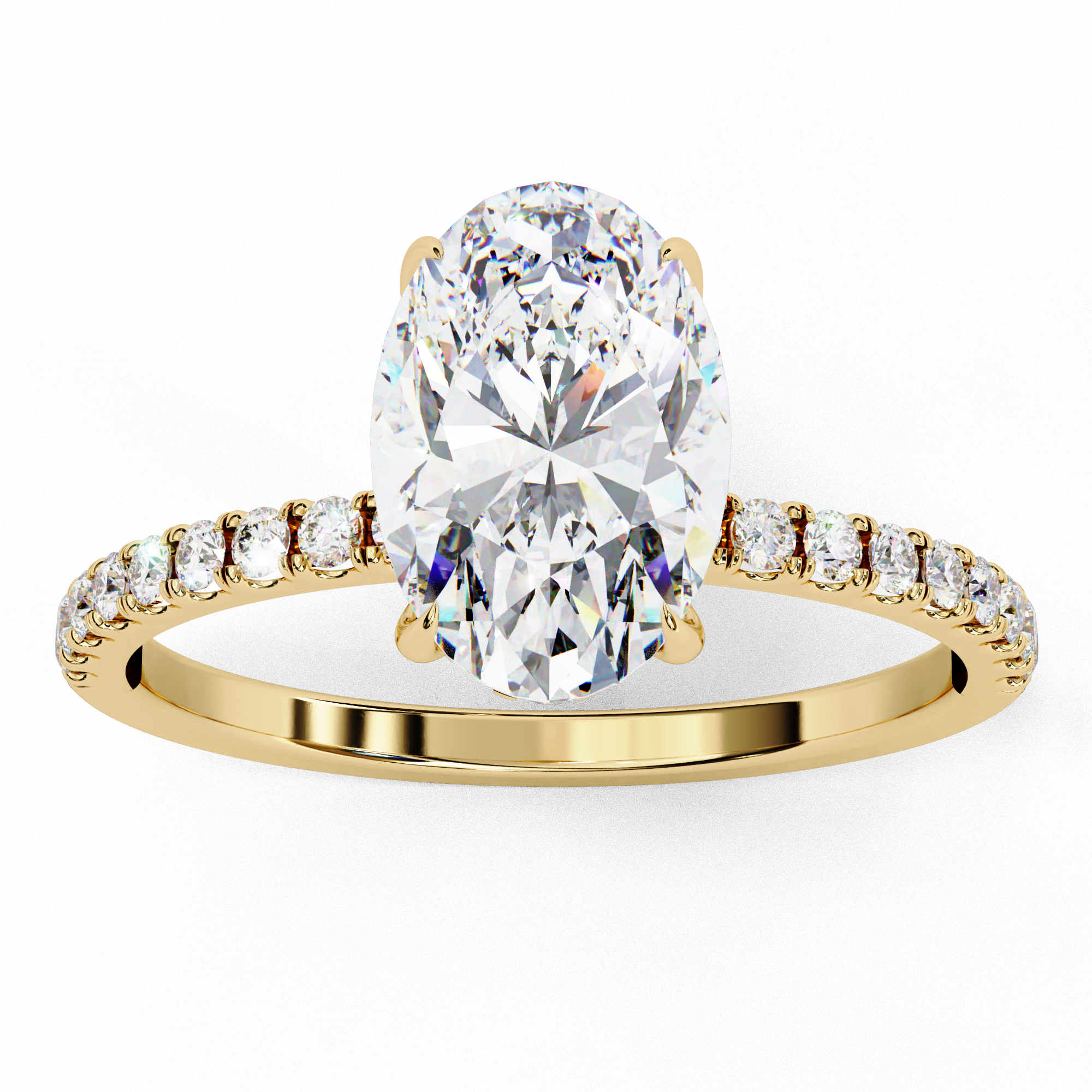 Solitaire Oval Ring