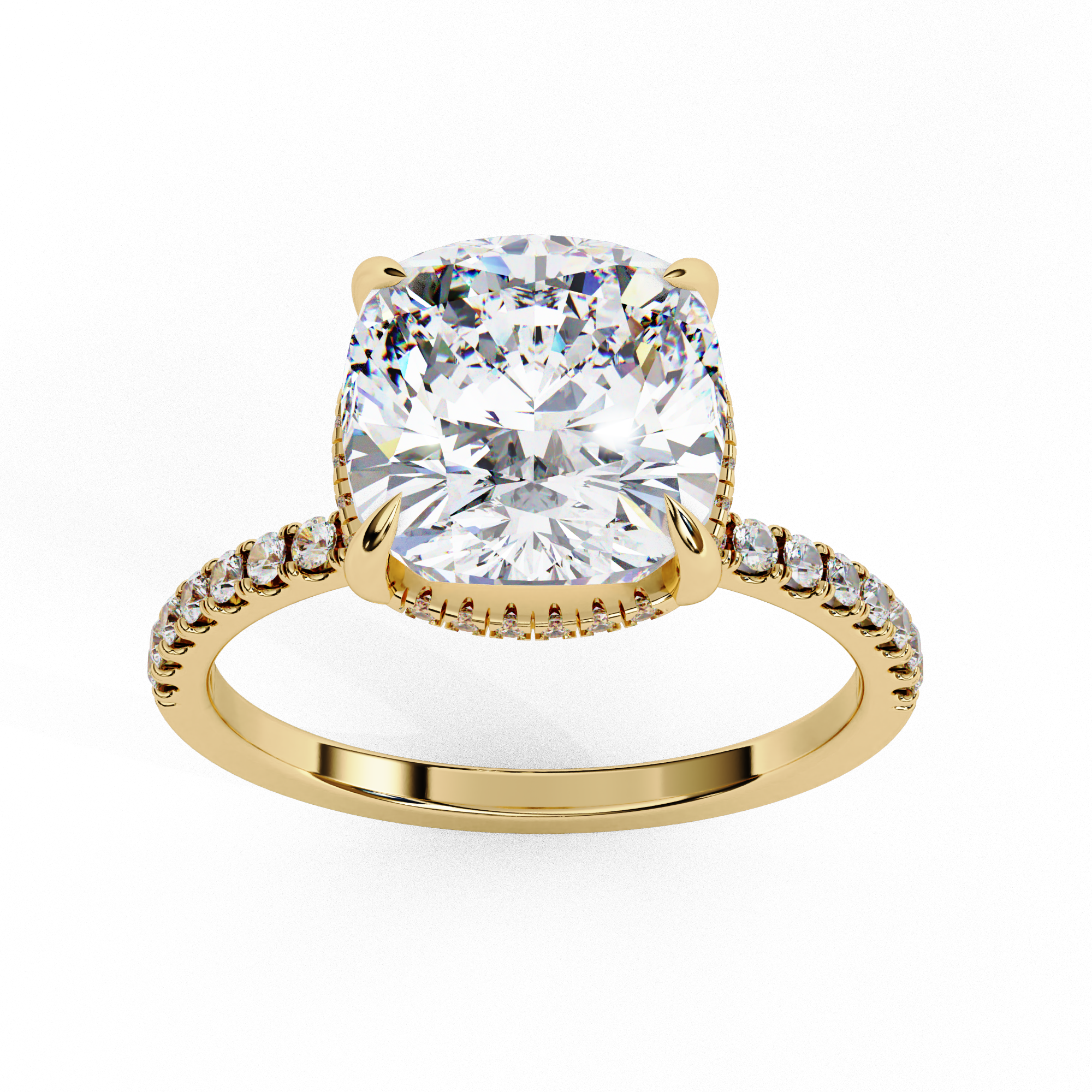 Solitaire Cushion Ring
