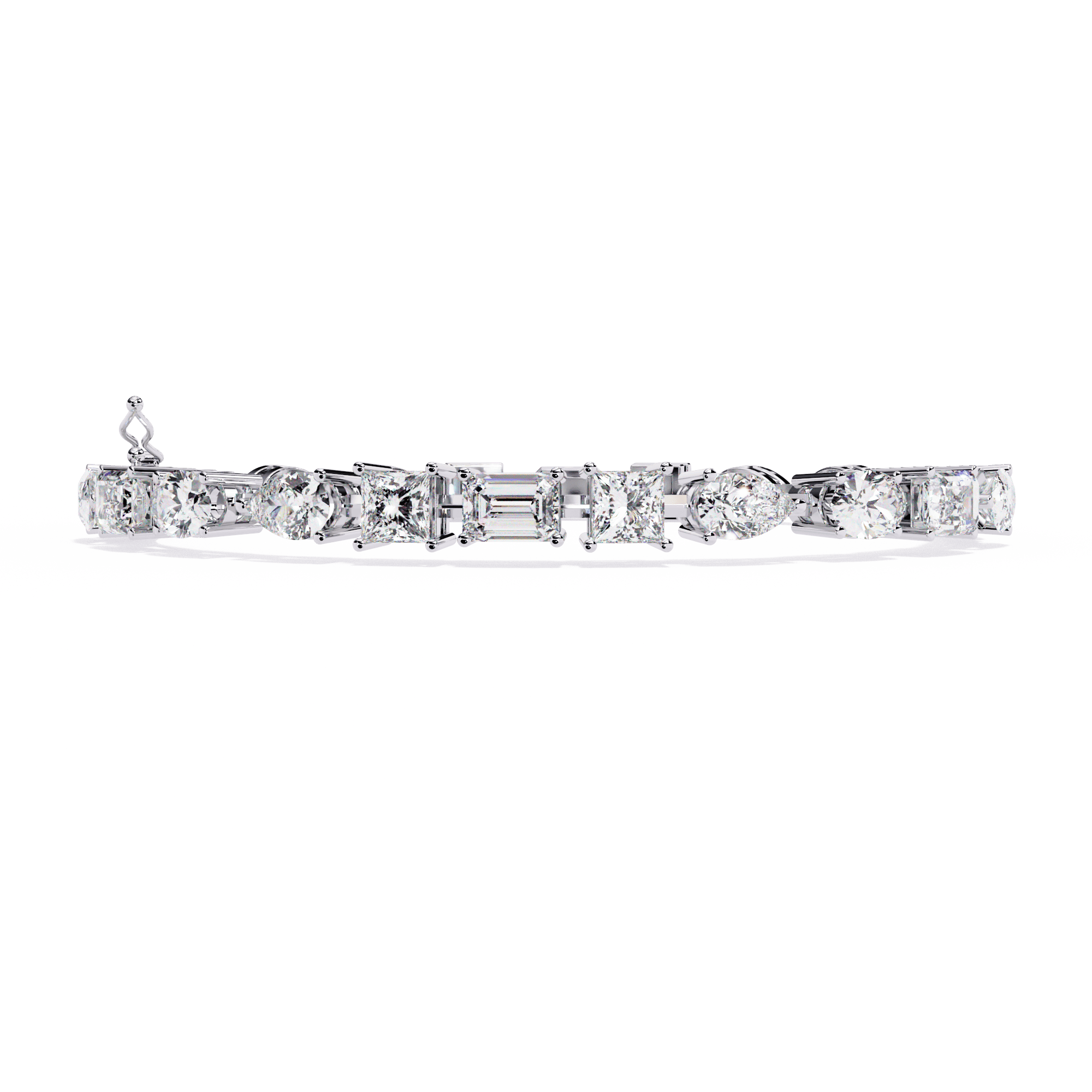 Brilliant cut diamond bracelet