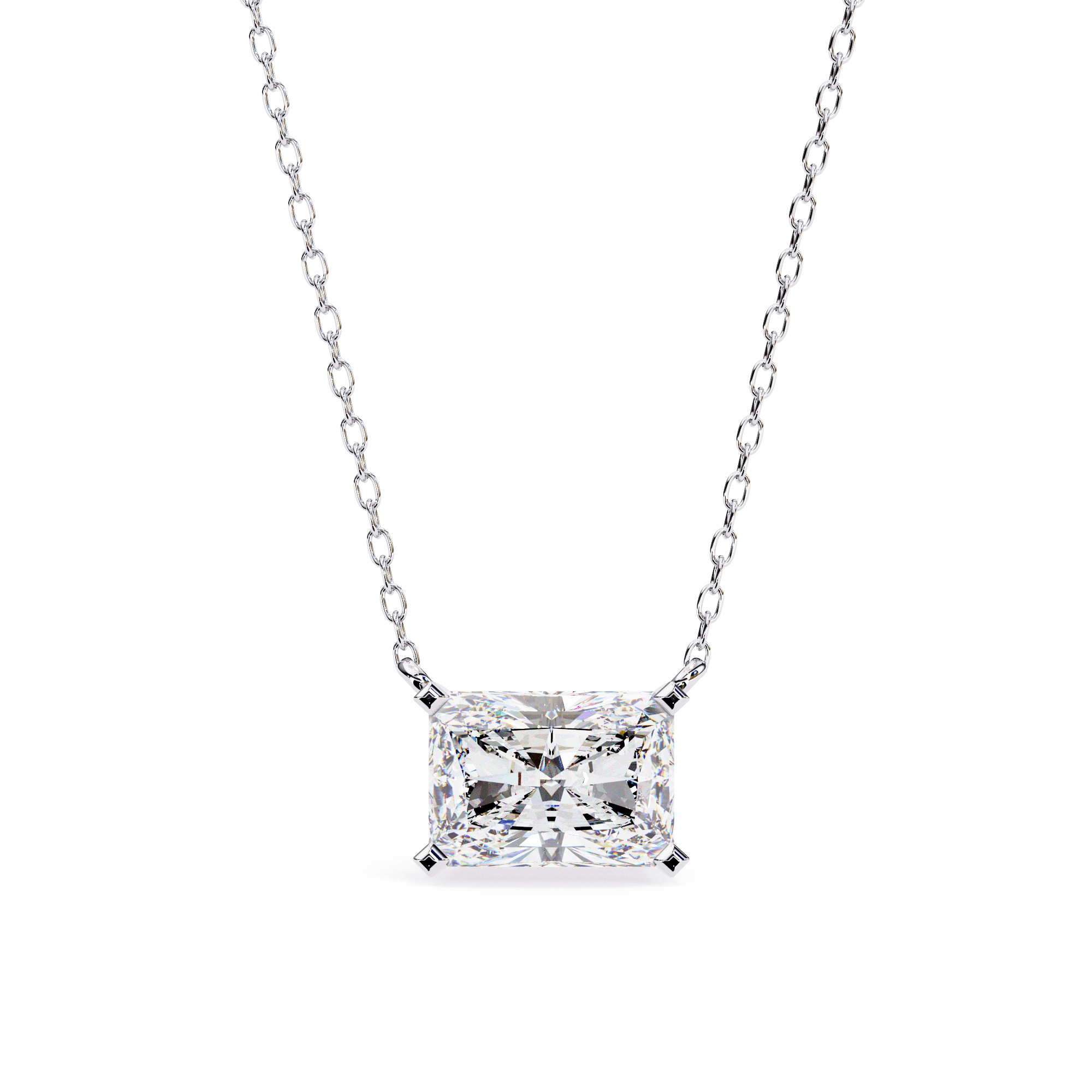 Radiant Diamond Pendant