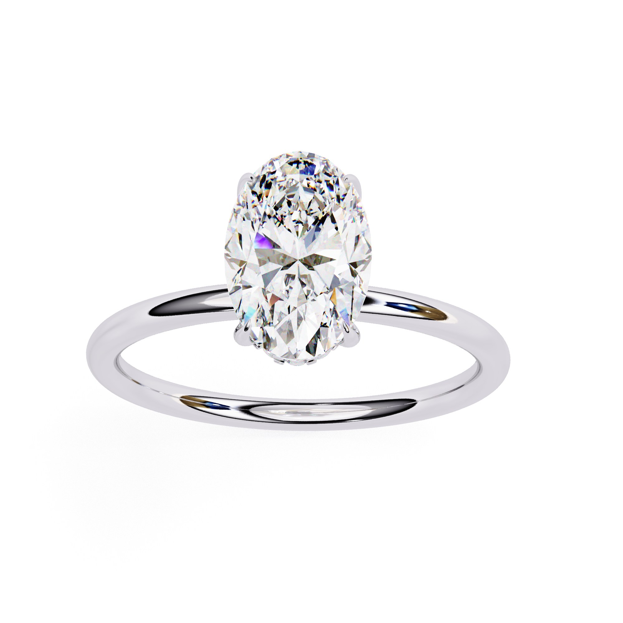 Simple Elegance Oval Diamond Ring