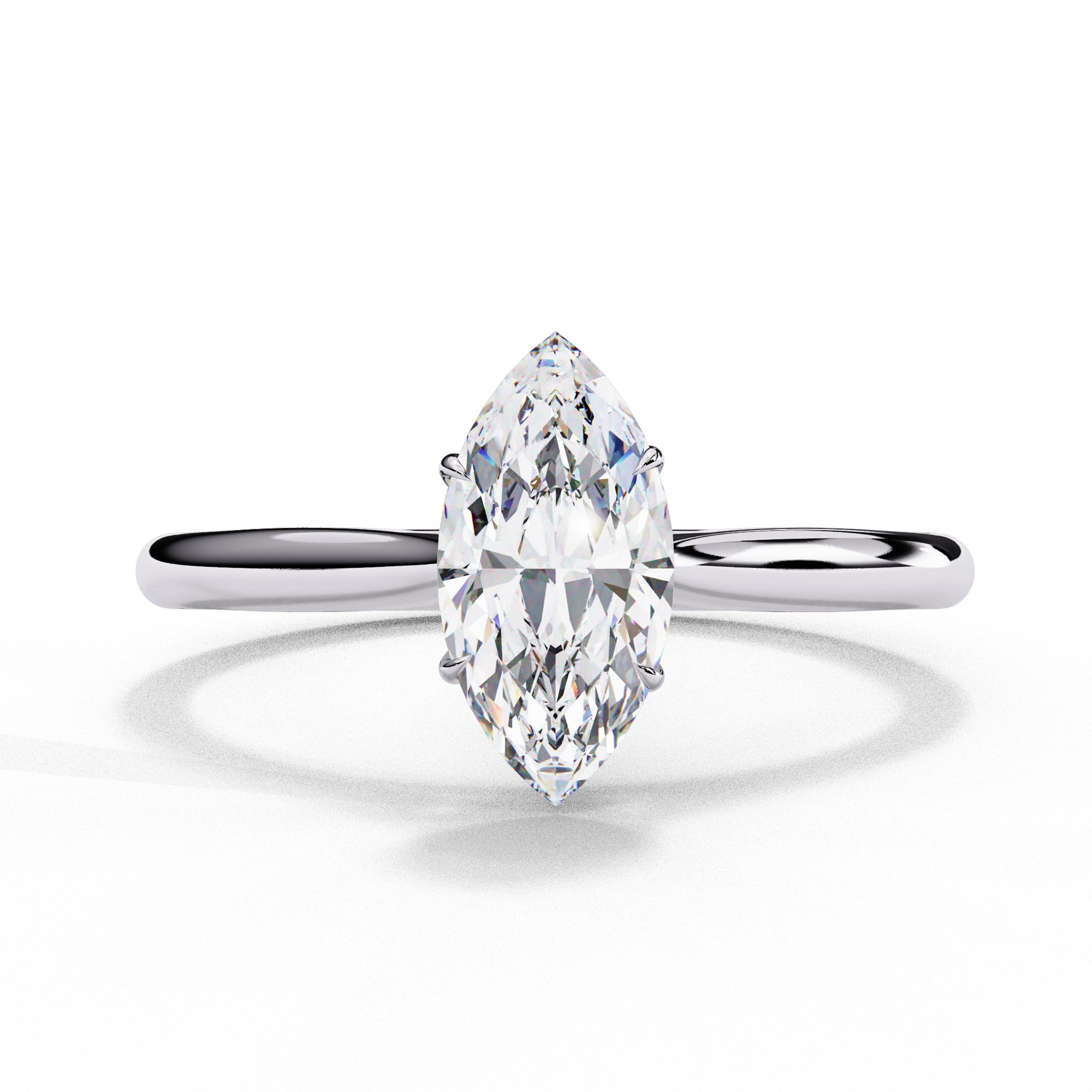 Marquise Cut Diamond Solitaire Ring
