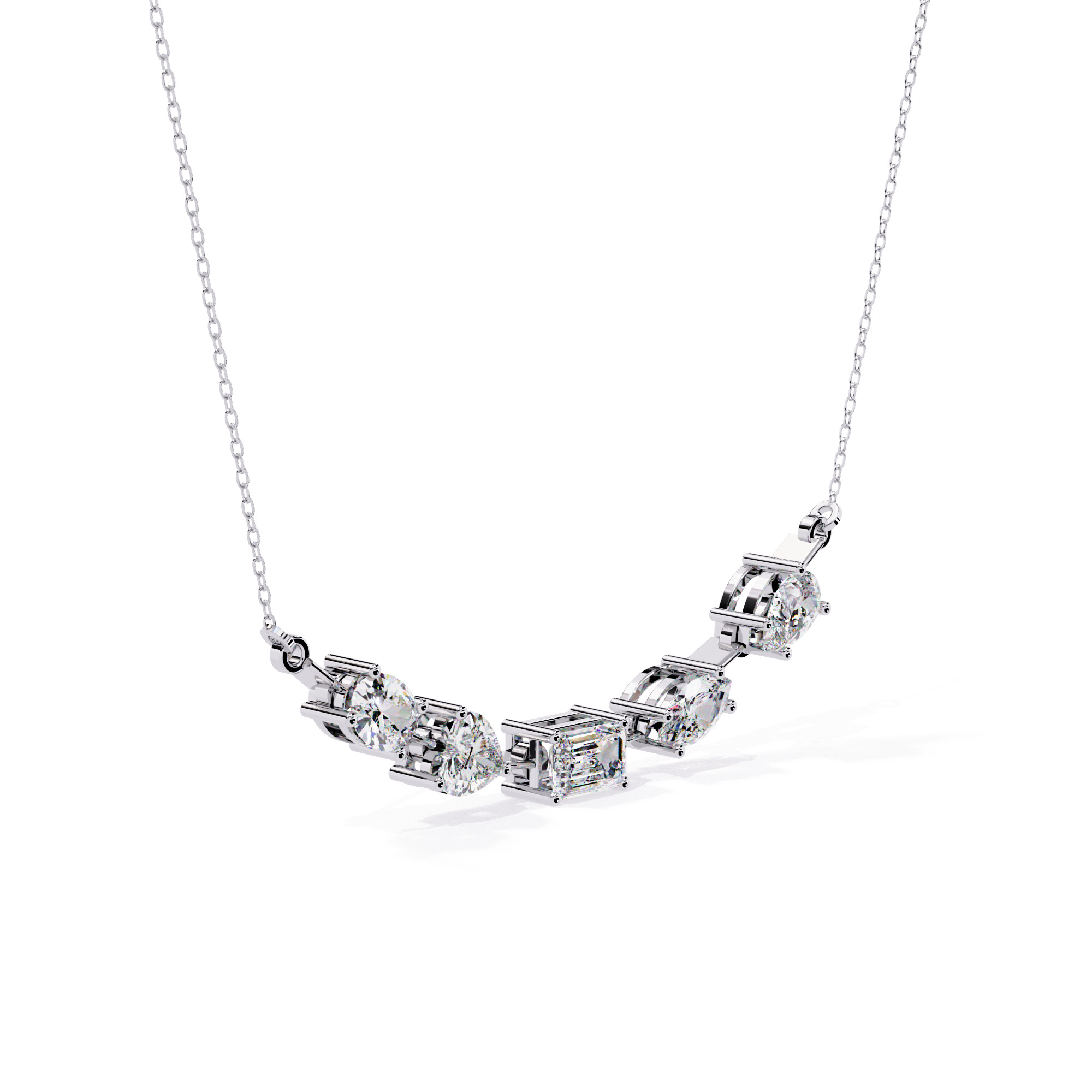 Graceful diamond necklace