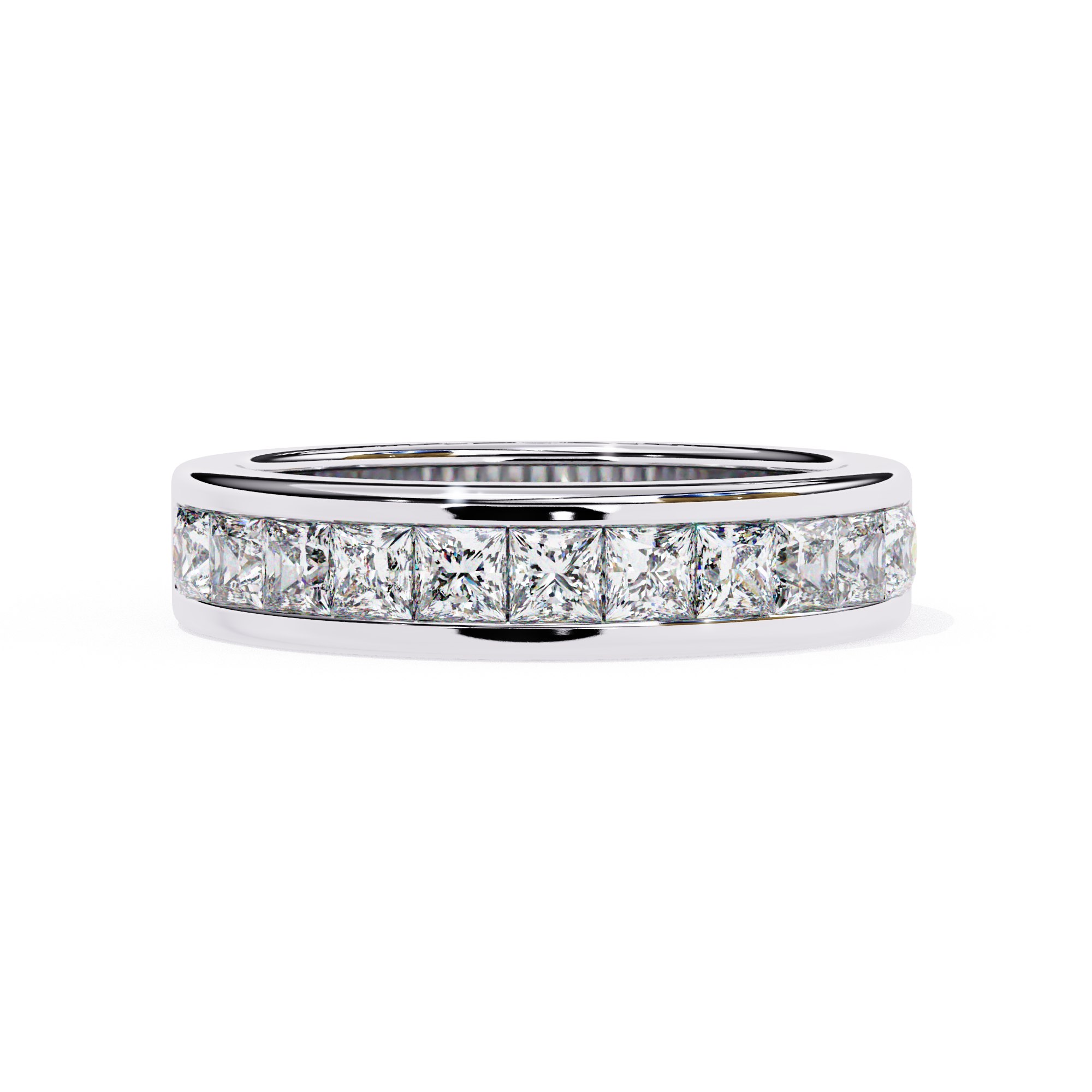 Princess Cut Diamond Band