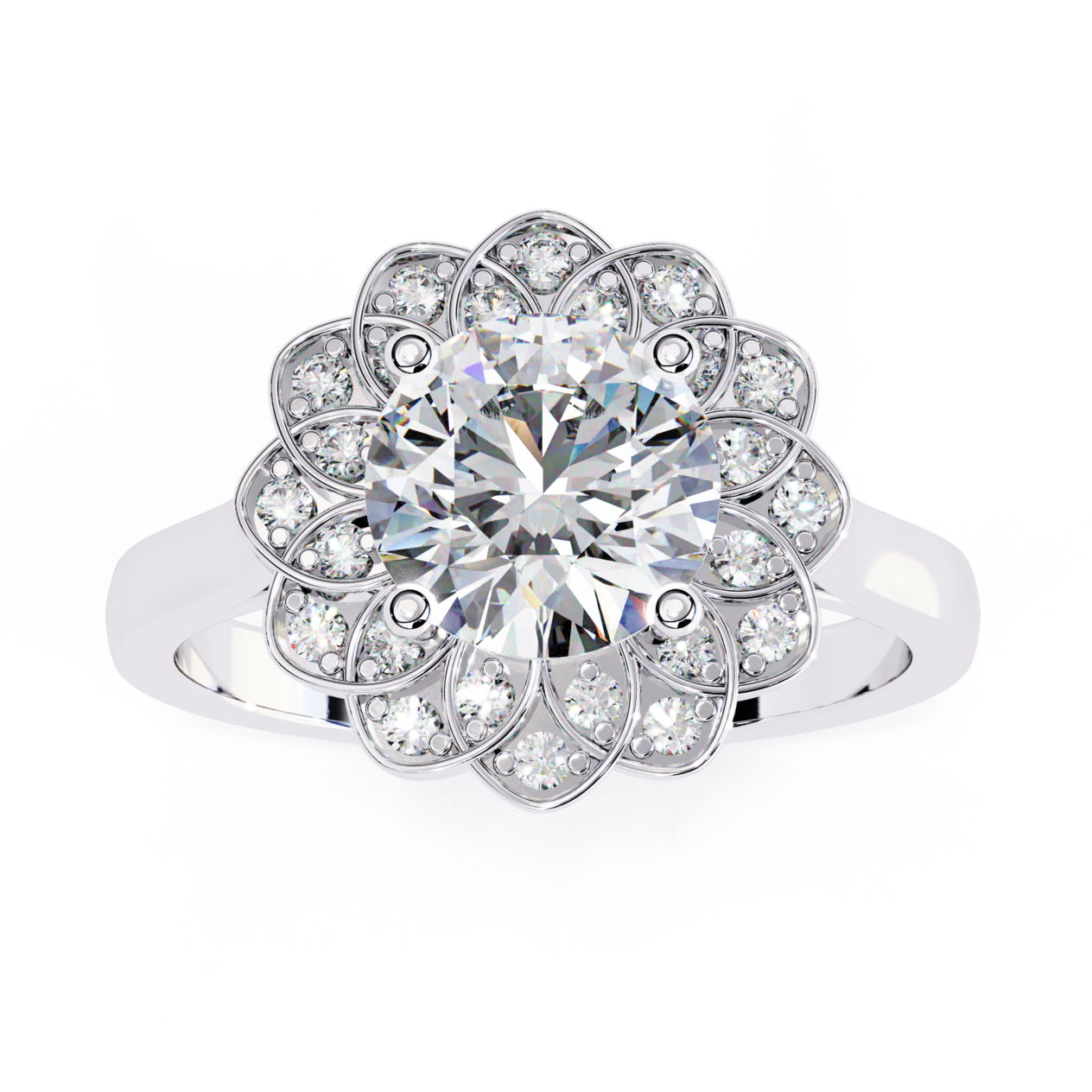 Infinite Flower Diamond Ring