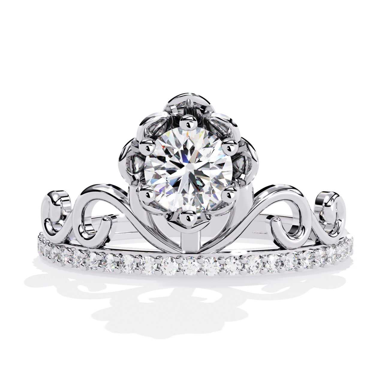 Vintage crown of elegance ring
